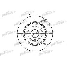 PATRON PBD2794 (6384230112 / A6384230112) диск тормозной задн mercedes-benz: v-class 96-03, Vito (Вито) автобус 96-03, Vito (Вито) фургон 97-03