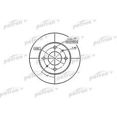PATRON PBD4019 (402060M600 / 402060M601 / 402060M602) диск тормозной передн nissan: Almera (Альмера) I 95-00, Almera (Альмера) I hatchback 95-00