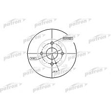PATRON PBD4120 (B26Y3325XA / B4613325XA / B4613325XF) диск тормозной передн mazda: 323 f vi 98-04, 323 s vi 98-04