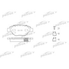 PATRON PBP1409 (410609192R / 7701207673) колодки тормозные дисковые передн renault: Megane (Меган) II 02-, Megane (Меган) II седан 03-