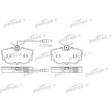 PATRON PBP1482 (1109015 / 1133447 / 1133448) колодки тормозные дисковые задн. с электро датчиком износа, VW: Transporter (Транспортер) IV 90-03