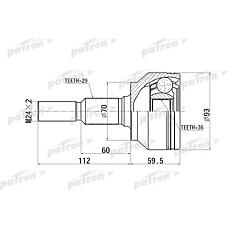 PATRON PCV6879 (52104590AA) шрус наружн 29x70x36 jeep: Cherokee (Чероки) 05-09