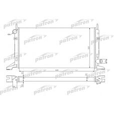 PATRON PRS3321 (1634973 / 1634975 / 1643536) радиатор системы охлаждения паяный ford: escort, orion 1.4-1.8d, 86-90