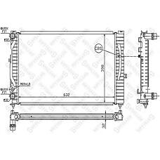 STELLOX 10-25021-SX (1025021_SX / 24341421736 / 292 422 049 BX) радиатор системы охлаждения\ VW Passat (Пассат) 1.6-1.9tdi 95>