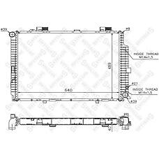 STELLOX 10-25220-SX (1025220_SX / 2105003203 / 2105003503) радиатор системы охлаждения\ mb w210 3.0tdi 96-99