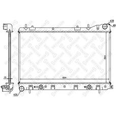 STELLOX 10-25396-SX (1025396_SX / 45111-SA001 / 45111-SA002) радиатор охлаждения акпп, без горловины\ Subaru (Субару) Forester (Форестер) 2.0i 02-05