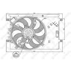 STELLOX 29-99446-SX (13 41 394 / 13263552 / 1341121) вентилятор охлаждения без кожуха, мкпп, ac+\ Fiat (Фиат) grand Punto (Пунто) 1.4i