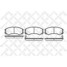 STELLOX 436 002B-SX (16 05 017 / 16 05 978 / 1605017) колодки дисковые п. с антискрип. пластинами\ Opel (Опель) Frontera (Фронтера) a 95-98 / Monterey (Монтерей) b 98-99