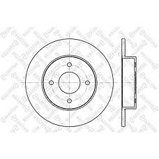 STELLOX 6020-2252-SX (23-0672 / 230672 / 4320699J04) диск тормозной задний\ Nissan (Ниссан) Primera (Примера) 1.6-2.0td 98>