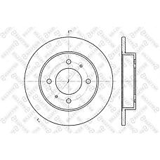 STELLOX 6020-3406-SX (23-0713 / 230713 / 58411 28300) диск тормозной задний\  lantra 1.5-1.9d 90>