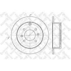 STELLOX 6020-3412-SX (58411 3C000 / 58411-34110 / 58411-38300) диск тормозной задний\  Sonata (Соната) 2.0-2.5 98-01