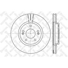STELLOX 6020-3415V-SX (23-0593 / 23-0843 / 230593) диск тормозной передний вент. [294x26] 5 отв