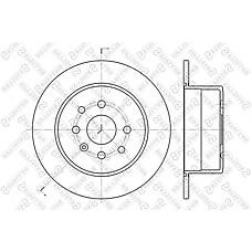 STELLOX 6020-3619-SX (0569 102 / 0569102 / 23-0426) диск тормозной задний\ Opel (Опель) vectra 1.8 / 2.0 88-95