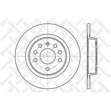 STELLOX 6020-3646-SX (05 69 115 / 0569 115 / 0569115) диск тормозной задний\ Opel (Опель) vectra 1.6-2.2dti 02>