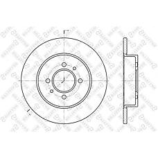 STELLOX 6020-3914-SX (23-0534 / 230534 / 33521137360) диск тормозной задний\ Renault (Рено) Laguna (Лагуна) / safrane 1.8-2.2d 92-96