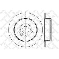 STELLOX 6020-4574-SX (230803 / 4243142030 / 4243142040) диск тормозной задний\ Toyota (Тойота) rav4 II 1.8&2.0 vvti / 2.0 d-4d 4wd 00>