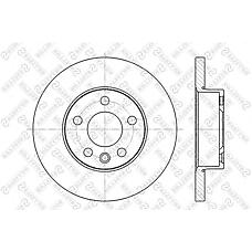 STELLOX 6020-4766-SX (23-0484 / 230484 / 301.FP.108) диск тормозной передний\ VW t4 96>