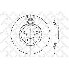 STELLOX 6020-9925V-SX (0060569163 / 0060571548 / 0060622077) диск тормозной передний\ Alfa romeo (Альфа ромео) 156 / 164 2.0-3.2 97>