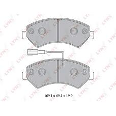 LYNXauto BD-2829 (0000425463 / 0000425464 / 05P1288) колодки тормозные передние подходит для Citroen (Ситроен) jumper, Fiat (Фиат) ducato, Peugeot (Пежо) Boxer (Боксер) 2.2d-3.0d 07 bd-2829