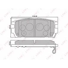 LYNXAUTO bd-3606 (12190 / 181615 / 2205070) колодки тормозные задние  terracan 2.5d-3.5 01>