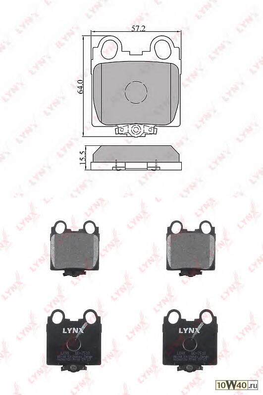 Колодки тормозные задние подходит для LEXUS GS300/430 97-05/IS200/300 99-05 BD-7518