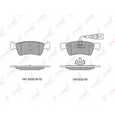 LYNXAUTO BD-8039 (0986494219 / 12499 / 13046071902) колодки дисковые з.\ VW touareg, Porsche (Порше) Cayenne (Кайен) all 02>