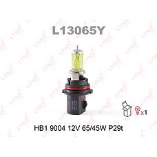 LYNXAUTO L13065Y (48004 / 9004 / 20201) лампа hb1 9004 12v 65 / 45w p29t yellow