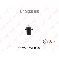 LYNXAUTO L13258D (07201671 / 12597 / 12597B2) лампа накаливания панели приборов t5 12v 1.2w b8.3d