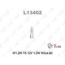 LYNXauto L13402 (000045225B / 00006216C6 / 0005453419) лампа накаливания w1.2w t5 12v 1.2w w2x4.6d l13402