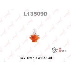 LYNXAUTO L13509D (12624 / 17046 / 2473MFX6) лампа накаливания панели приборов t4.7 12v 1.1w bx8.4d