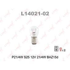 LYNXauto L1402102 (032105 / 032110 / 12594) лампа p21 / 4w s25 12v 21 / 4w baz15d