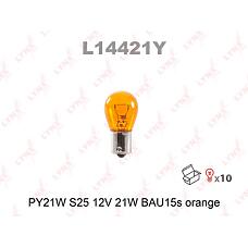 LYNXauto L14421Y (00006216A0 / 00154491 / 0015449144) лампа накаливания py21w s25 12v 21w bau15s orange l14421y