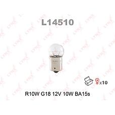 LYNXAUTO L14510 (032221 / 07119905337 / 07509063575) лампа подсветка номера, противотуманная фара задн. r10w 12v (ba15s)\