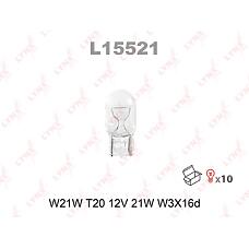 LYNXauto L15521 (07201631 / 0986GL0236 / 12065) лампа накаливания w21w t20 12v 21w w3x16d l15521