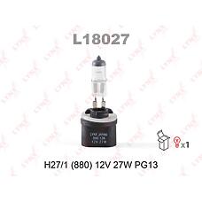 LYNXauto L18027 (032227 / 12059 / 12059C1) лампа галогеновая h27 12v 27w pg13 (880) l18027