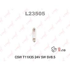 LYNXAUTO l23505 (002092241 / 0213303 / 06974) лампа накаливания c5w t11x35 24v 5w sv8.5