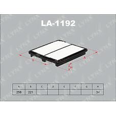 LYNX AUTO LA-1192 (1457433501 / 20W0001 / 96351225) фильтр воздушный