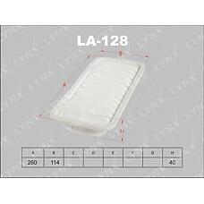 LYNXauto LA-128 (00001444XA / 11045 / 1444XA) фильтр воздушный подходит для Toyota (Тойота) vitz 1.0 99 / 1.3 05 / platz 1.0 99-05 la-128