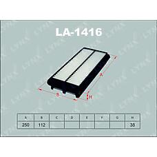 LYNX AUTO LA-1416 (200K011 / 2811307100 / 7711) фильтр воздушный