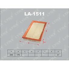 LYNXAUTO la-1511 (0K2A513Z40 / 0K2A513Z40A / 0K2FA13320A) фильтр воздушный  Carens (Каренс) 1.6-2.0d 00> / Shuma (Шума) 1.5-1.8 97-04