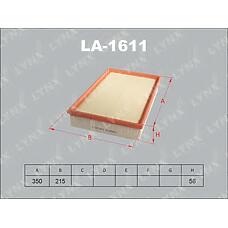LYNX AUTO LA-1611 (1457433536 / 48490 / 9186361) фильтр воздушный