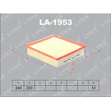 LYNXauto LA-1953 (178010P051 / 1780131130 / 178013113079) фильтр воздушный подходит для Toyota (Тойота) camry(v50) 3.5 11, Lexus (Лексус) rx270-350 08 la-1953