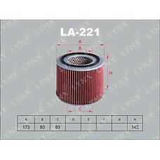 LYNXAUTO LA-221 (16546VB300 / 16546VC10A / 2001193) фильтр воздушный\ Nissan (Ниссан) Patrol (Патрол) 2.8td / 3.0dti 97>