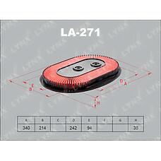 LYNXAUTO LA271 (1654664J02 / AY120NS006 / A271) фильтр воздушный