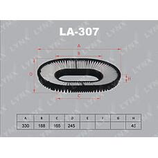 LYNXAUTO LA307 (A1048 / A3007 / A307) фильтр воздушный