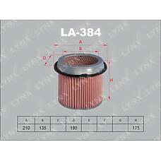 LYNXAUTO la-384 (1987429127 / 2005516 / 2811324570) фильтр воздушный  Galloper (Галлопер) 3.0 91> / h-1 2.4 97> / lantra 1.5-1.8 90-95 / Sonata (Соната) 1.8-3.0 >98 / 2.
