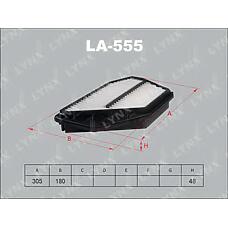 LYNX AUTO LA-555 (1457433970 / 17220P04000 / 17220P0A000) фильтр воздушный