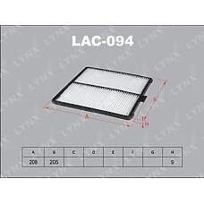 LYNX LAC-094 (1668 / 1987432171 / 21DWW14) фильтр салона
