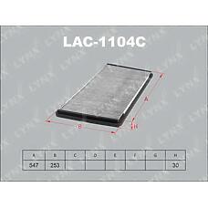 LYNXAUTO lac-1104c (101104 / 101304 / 1555) фильтр салонный угольный BMW (БМВ) x5(e53) 00> landrover range rover 02>