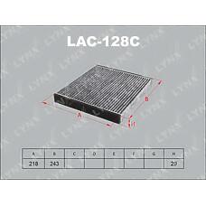 LYNXauto LAC-128C (0897230010 / 0897400840 / 089740084000) фильтр салонный угольный